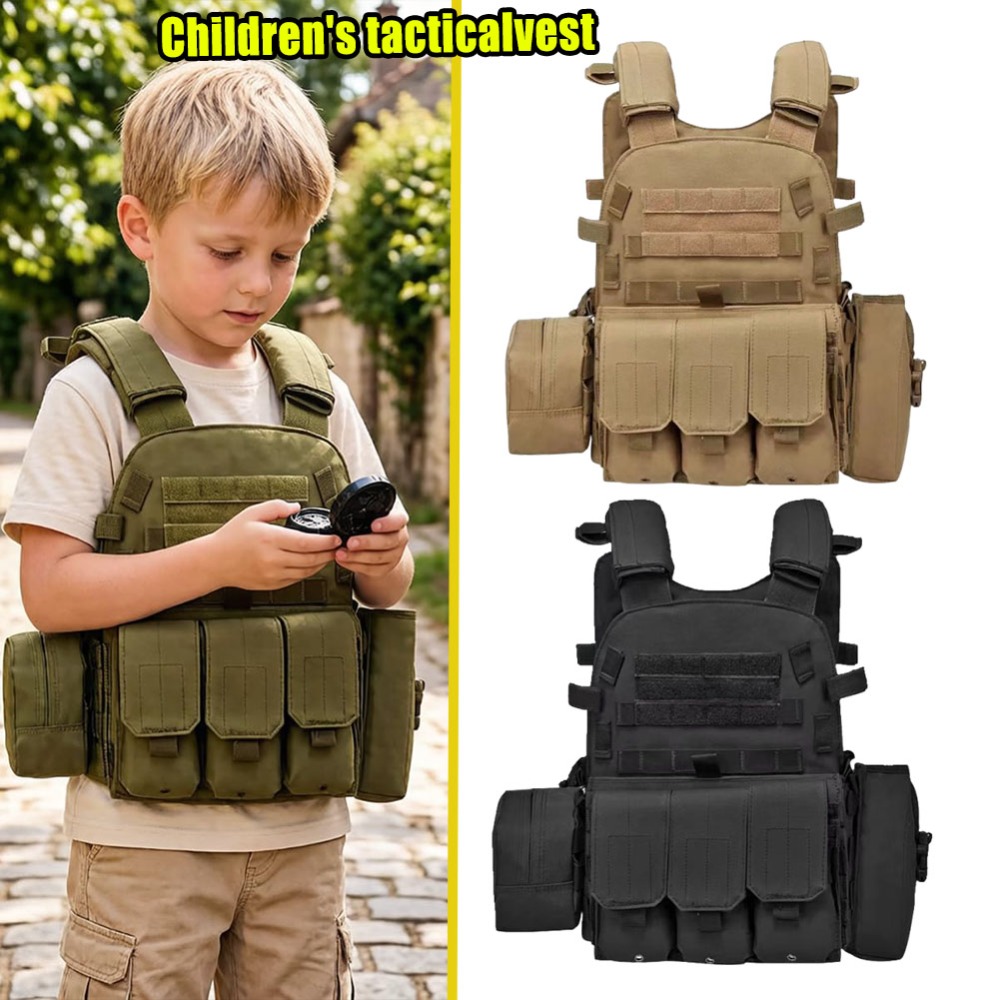 Kids Outdoor Gear - Colete infantil para airsoft e paintball,