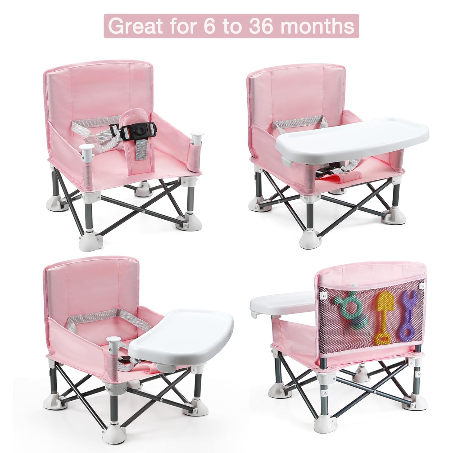 Kids Outdoor Lawn Chair - Assento de bebê portátil para viagem,