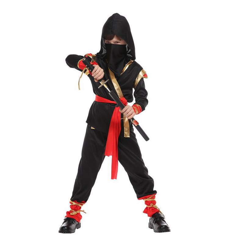 Kids Outdoor Ninja Warrior Course - Carnaval meninos criança ninja traje role