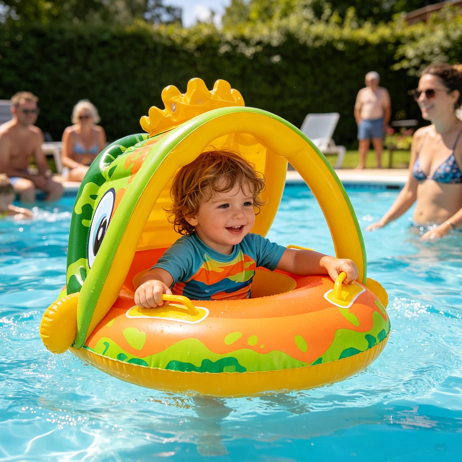 Kids Outdoor Lawn Chair - Cadeira Inflável para Crianças com Toldo