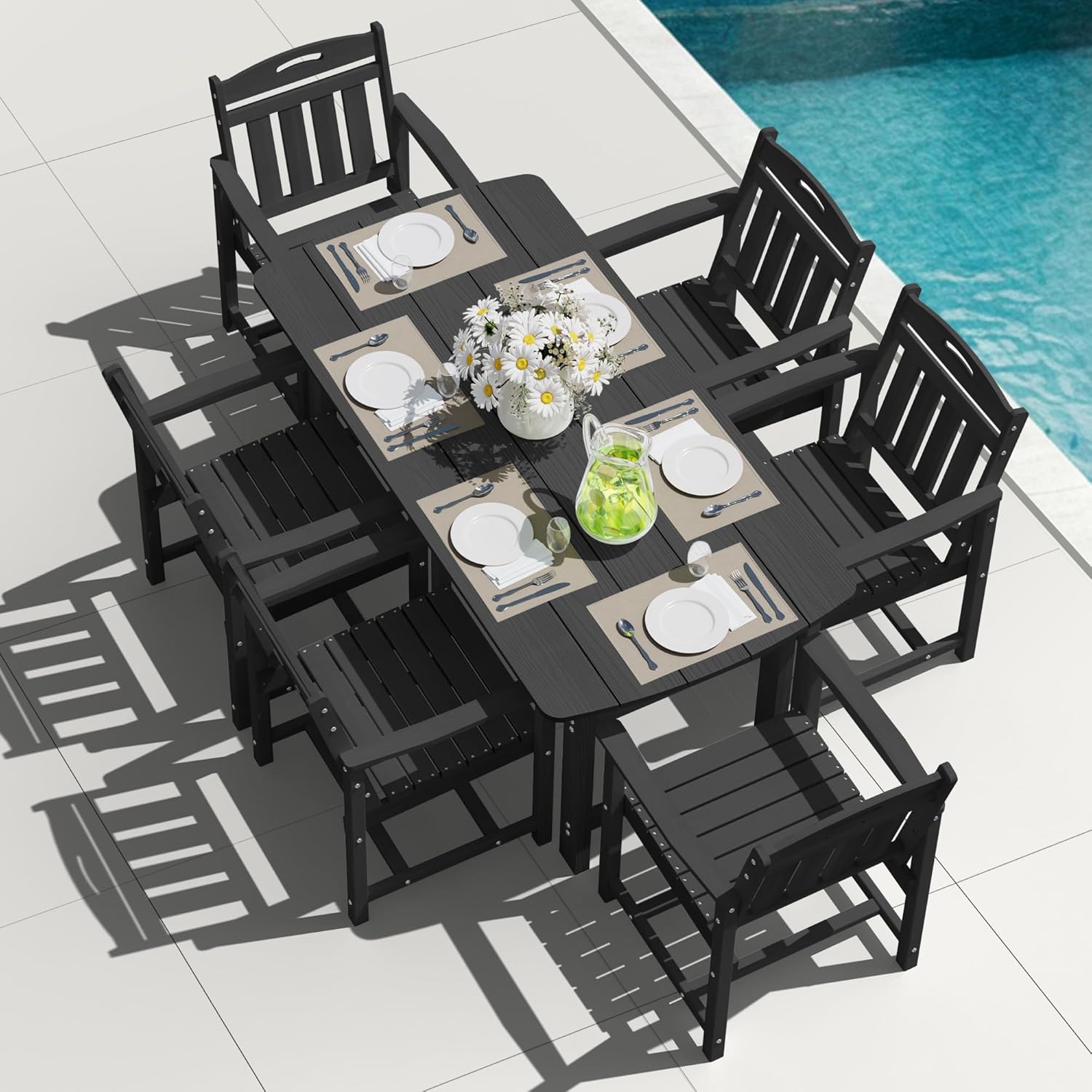 Kids Outdoor Dining Table - Conjunto de Jantar ao Ar Livre