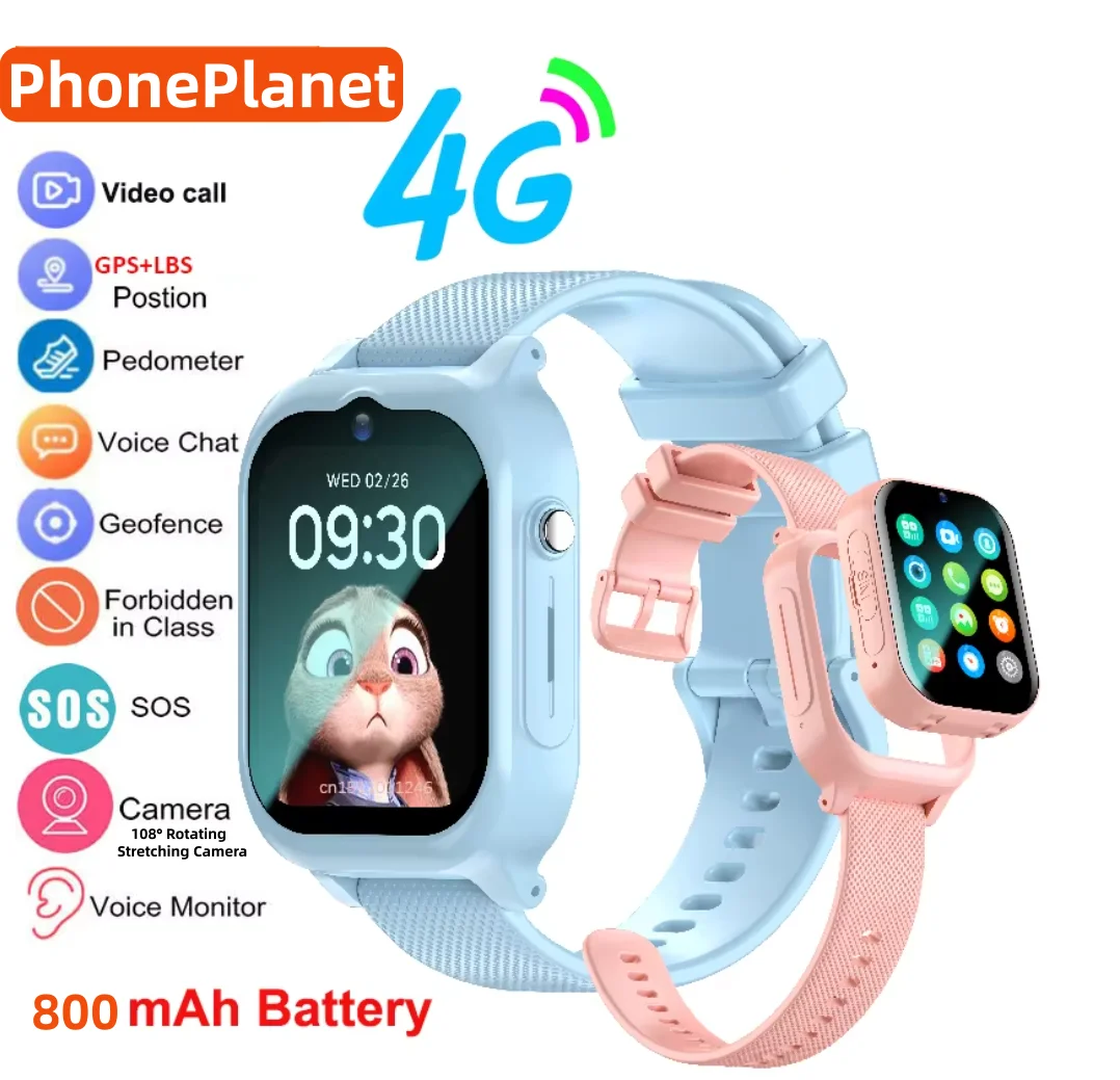Kids Outdoor Wear - Relógio Inteligente Infantil 4G com GPS,