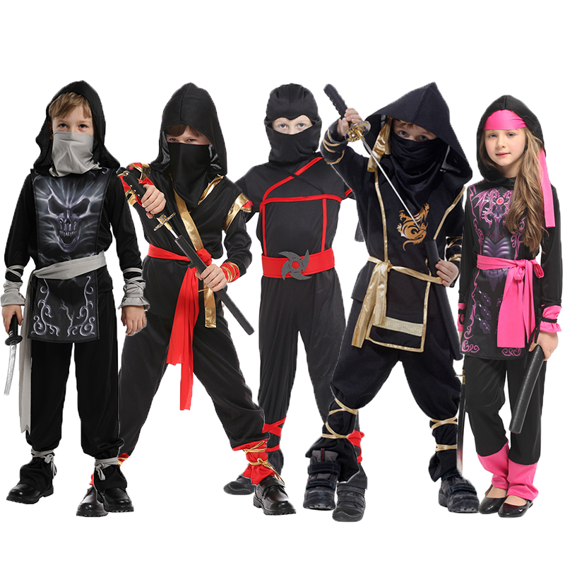 Kids Outdoor Ninja Warrior Course - Antigo traje japonês de samurai dragão