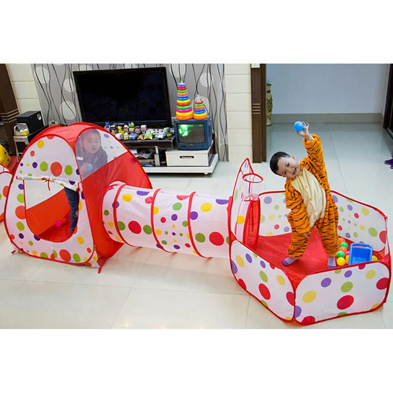 Imbaby 3 em 1 piscina de bolin - Kids Outdoor Play Tent avaliação e preço