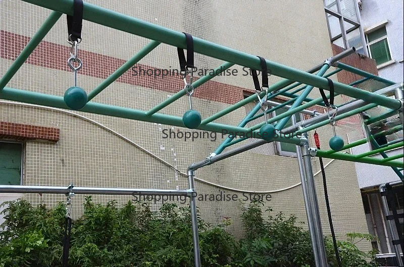Conjunto de equipamentos de tr - Kids Outdoor Ninja Warrior Course avaliação e preço