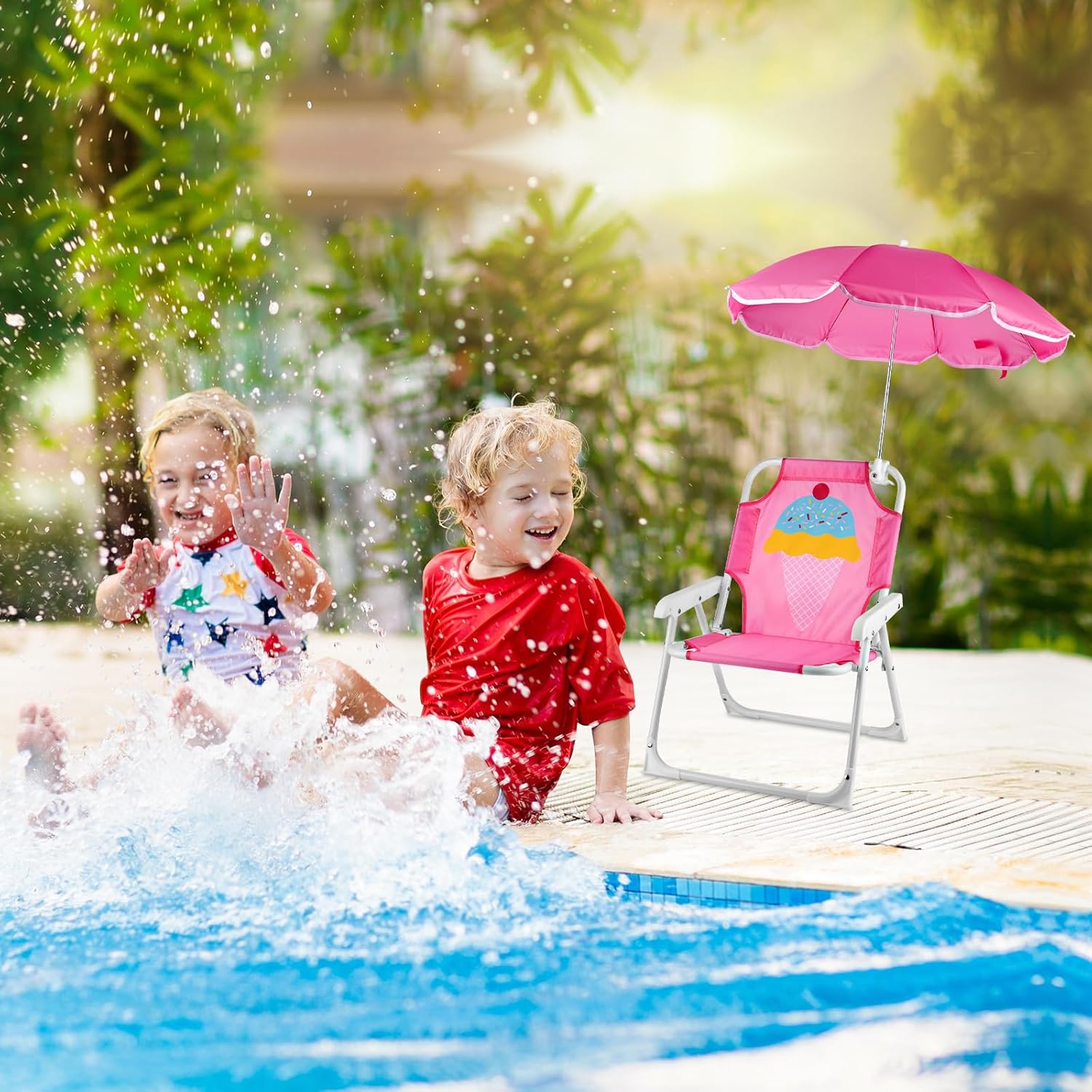1 conjunto de cadeira de praia - Kids Outdoor Lawn Chair avaliação e preço