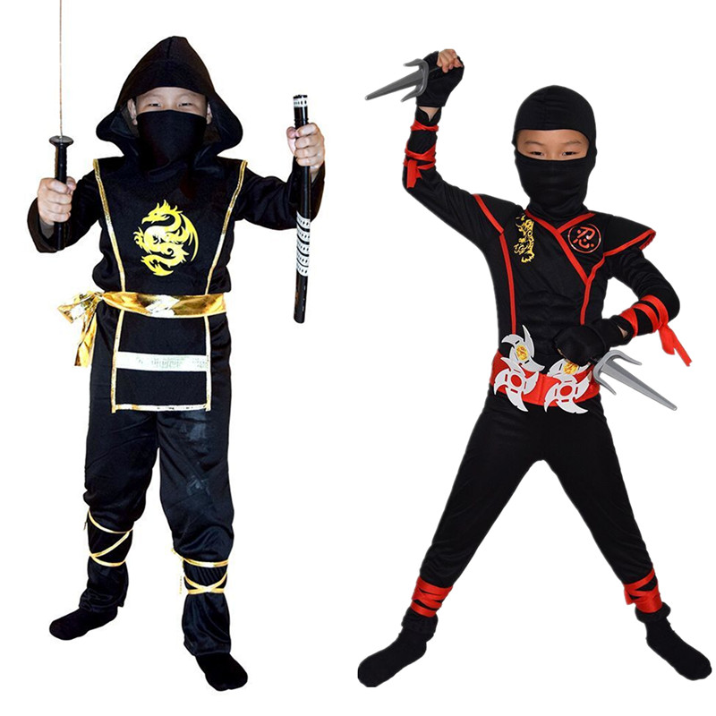 Traje ninja menino halloween c - Kids Outdoor Ninja Warrior Course avaliação e preço