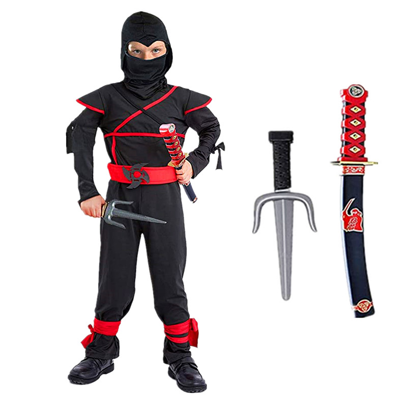 Traje ninja preto menino hallo - Kids Outdoor Ninja Warrior Course avaliação e preço