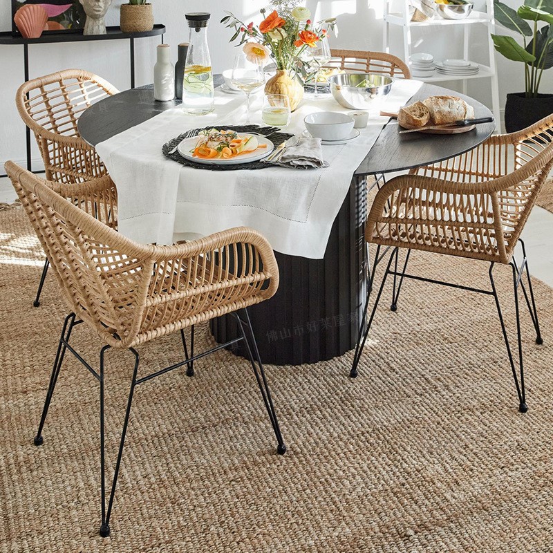 Momo ins rattan varanda ao ar  - Kids Outdoor Dining Table avaliação e preço