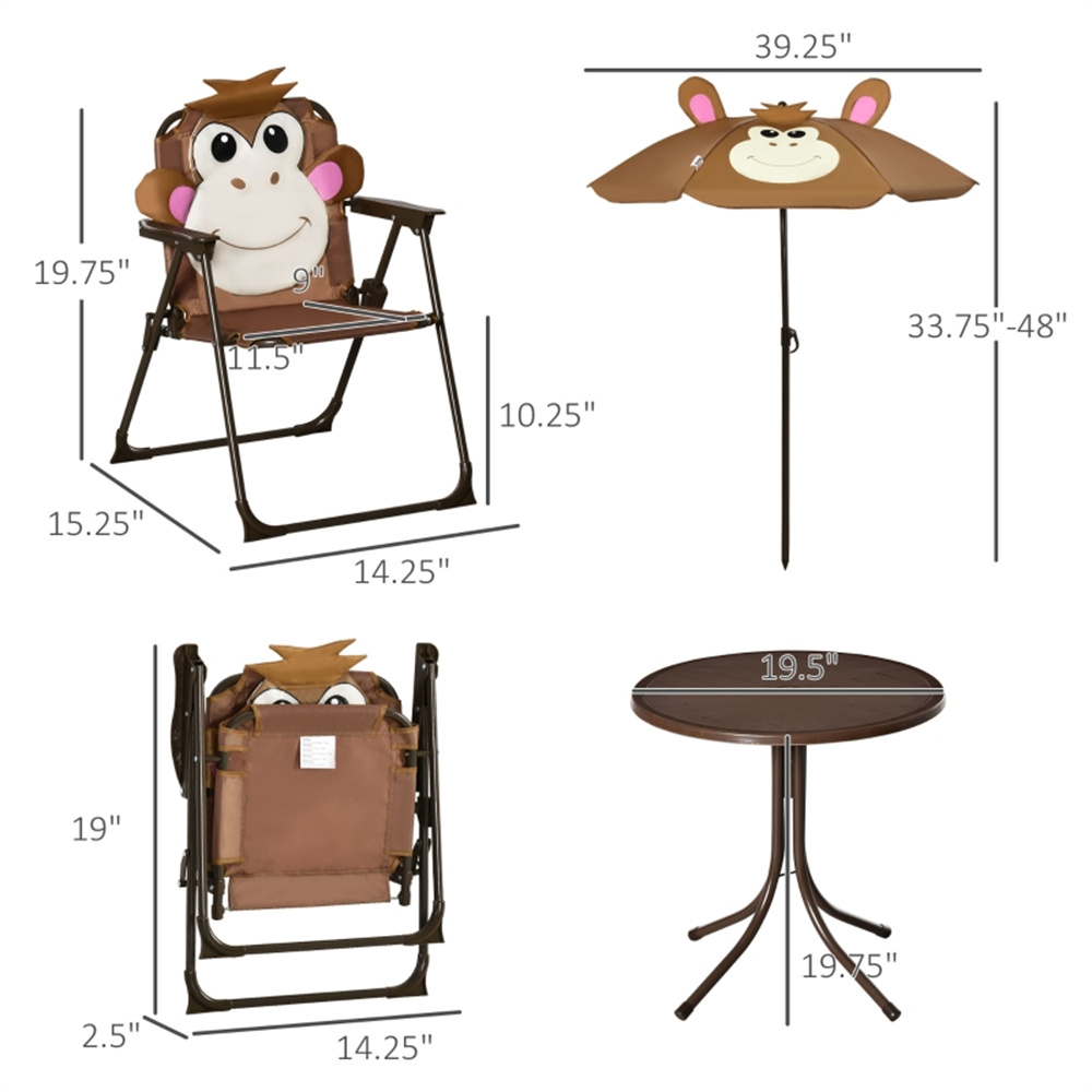 Conjunto de Mesa e Cadeiras pa - Kids Outdoor Lawn Chair avaliação e preço