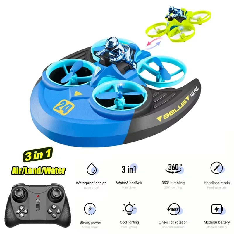 3-em-1 terra ar mar rc aeronav - Kids Outdoor Quad avaliação e preço