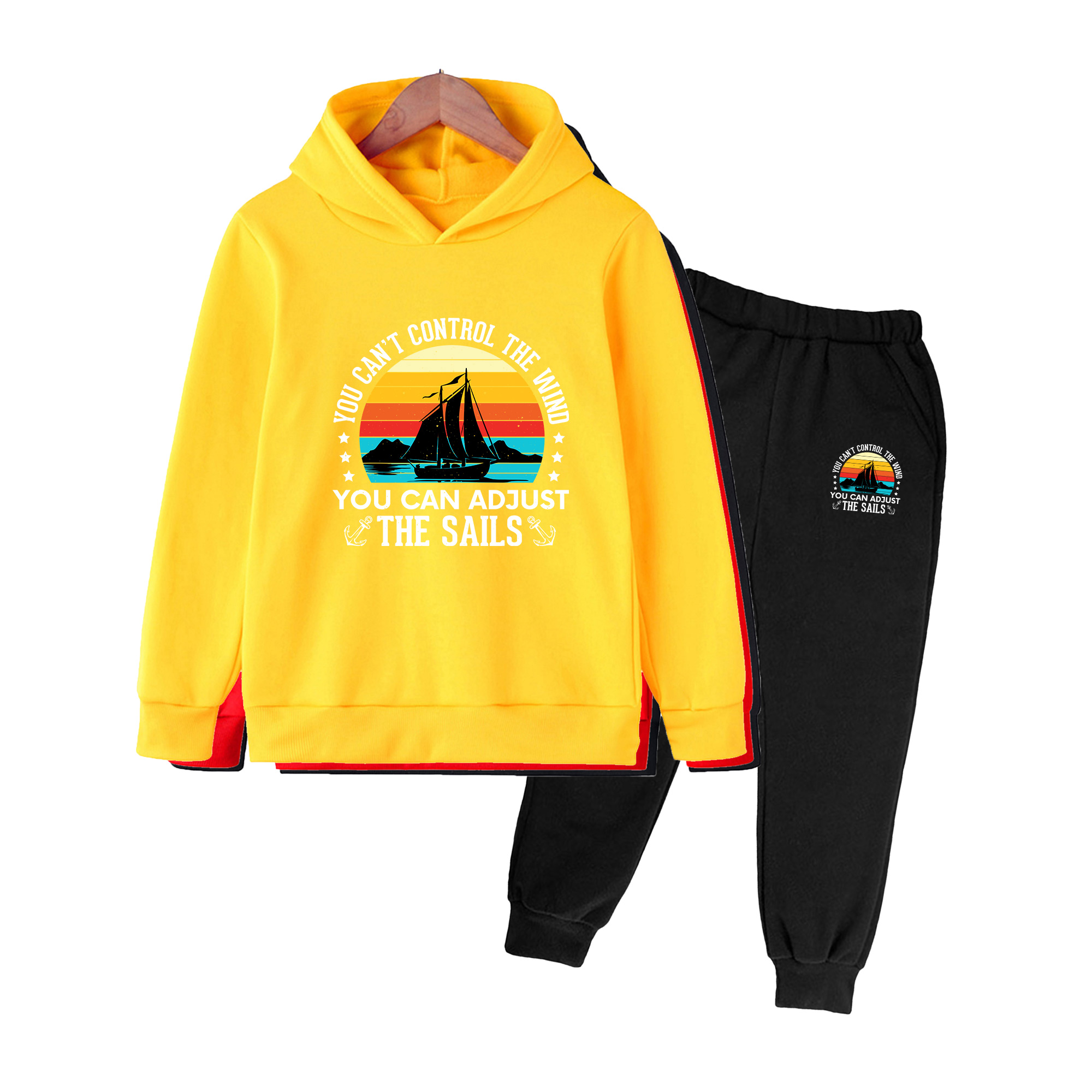 Conjunto de moletom com estamp - Kids Outdoor Wear avaliação e preço
