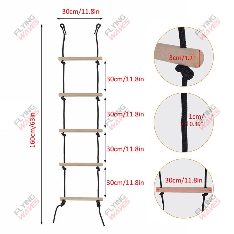 Crianças escalada corda escada - Kids Outdoor Gear avaliação e preço
