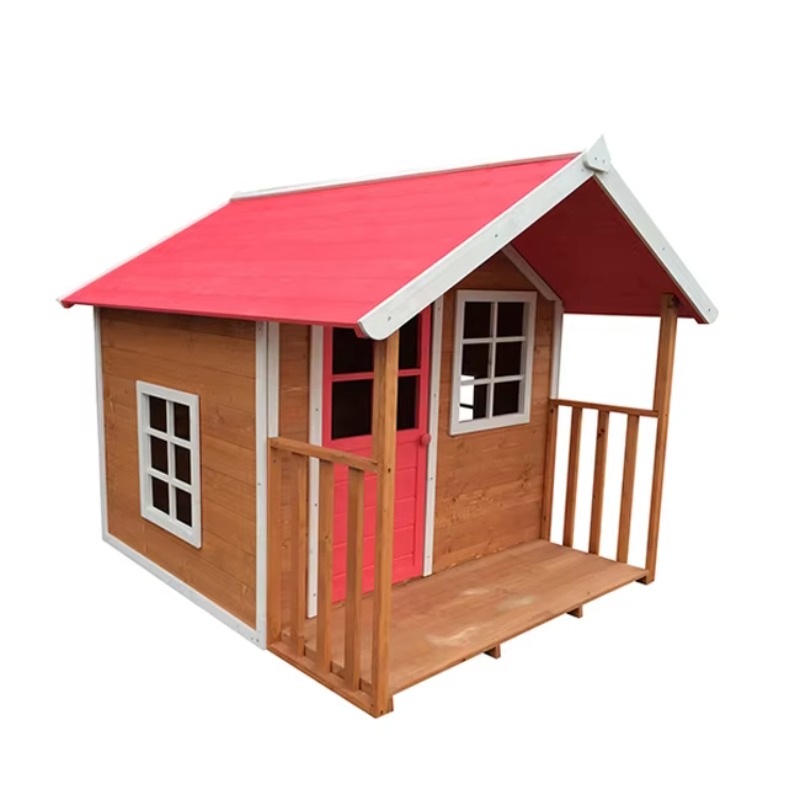 Casa de Brinquedo de Madeira p - Kids Outdoor Cubby House avaliação e preço